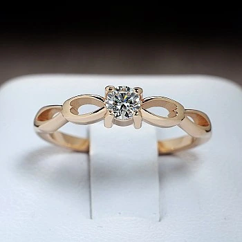 Inel de logodna sau aniversar din Aur 18k sau Platina cu Diamant 0.15ct - 0.25ct - model i100