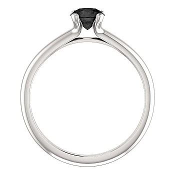 Inel de logodna din Aur 18k sau Platina cu Diamant Negru 0.33ct - 0.85ct - model i122005
