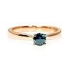 Inel de logodna din Aur 18k sau Platina cu Diamant Albastru 0.30ct - 0.50ct - model i122089