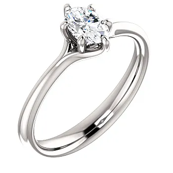 Inel de logodna din Aur 18K cu Diamant Oval Lab Grown Certificat IGI - model i122118