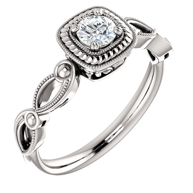 Inel de logodna din Aur 18k sau Platina cu Diamant Incolor Certificat GIA 0.30ct sau 0.40ct - model i122341