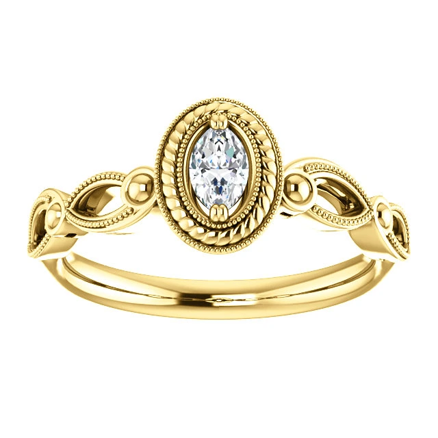 Inel de logodna din Aur 18k sau Platina cu Diamant Incolor Certificat GIA 0.30ct sau 0.40ct - model i122341