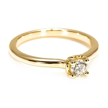 Inel de logodna din Aur 18k sau Platina cu Diamant Incolor Certificat GIA 0.30ct sau 0.40ct - model i123060