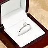 Inel de logodna din Aur Alb 18k cu Diamant Briliant Certificat GIA - model i1450