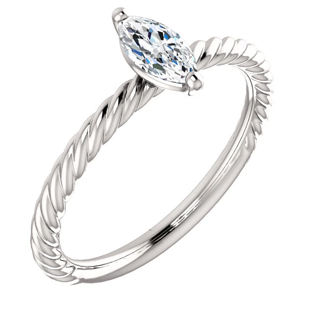 Inel de logodna din Aur 18k sau Platina cu Diamant Incolor Certificat GIA 0.30ct sau 0.40ct - model i71626