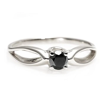 Inel de logodna din Aur 18k sau Platina cu Diamant Negru 0.33ct - 0.85ct - model i71627