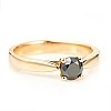 Inel de logodna din Aur 18k sau Platina cu Diamant Negru 0.33ct - 0.85ct - model i71700