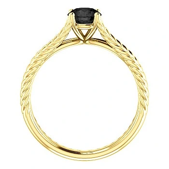 Inel de logodna din Aur 18k sau Platina cu Diamant Negru 0.33ct - 0.85ct - model i71741