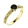Inel de logodna din Aur 18k sau Platina cu Diamant Negru 0.33ct - 0.85ct - model i71906