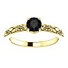 Inel de logodna din Aur 18k sau Platina cu Diamant Negru 0.33ct - 0.85ct - model i71906