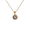 Pandantiv Anturaj din Aur cu Diamant Incolor si Diamante Negre - model pan1647