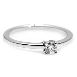 Inel de logodna din Aur 18k sau Platina cu Diamant Incolor 0.15ct - 0.25ct - model i71863