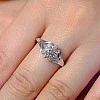 Inel de logodna din Aur 18k sau Platina cu Diamant Central Certificat GIA 0.30ct sau 0.40ct si Diamante secundare - model i006
