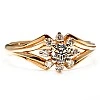 Inel de logodna din Aur 18k sau Platina cu Diamant Central Certificat GIA 0.30ct sau 0.40ct si Diamante secundare - model i006