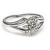 Inel de logodna din Aur 18k sau Platina cu Diamant Central Certificat GIA 0.30ct sau 0.40ct si Diamante secundare - model i006