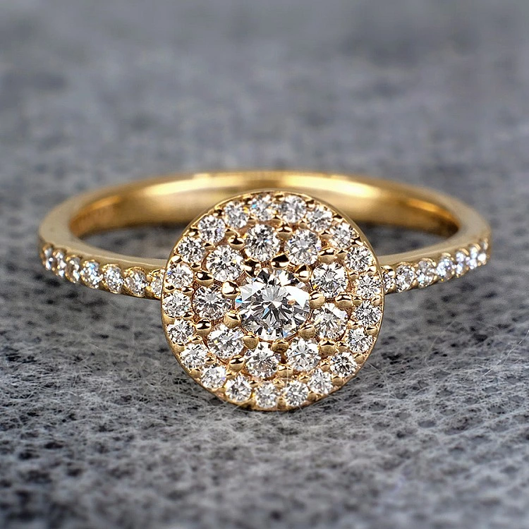 Inel Cadou din Aur cu Diamante - model i023