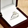 Inel de logodna Anturaj din Aur 18k cu Diamant Oval certificat GIA - model i042