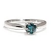Inel Cadou din Aur 18k sau Platina cu Diamant Albastru si Diamante - model i122995