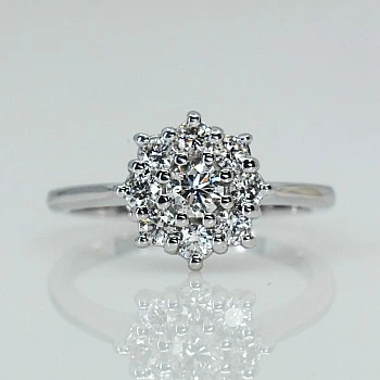 Inel de logodna sau aniversar din Aur 18k sau Platina cu Diamante - model i531