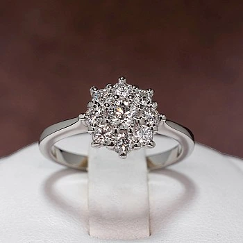 Inel de logodna sau aniversar din Aur 18k sau Platina cu Diamante - model i531