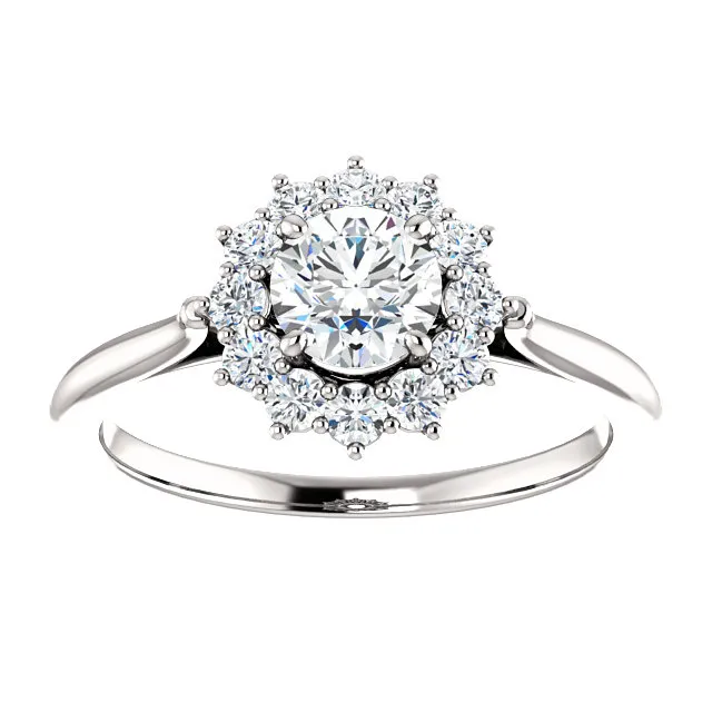 Inel de logodna din Aur cu Diamant Rotund certificat GIA - model i71606