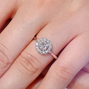 Inel de logodna din Aur cu Diamant Rotund certificat GIA - model i71606