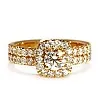 Inel de logodna din Aur 18k sau Platina cu Diamant Central Certificat GIA 0.30ct sau 0.40ct si Diamante secundare - model Celeste