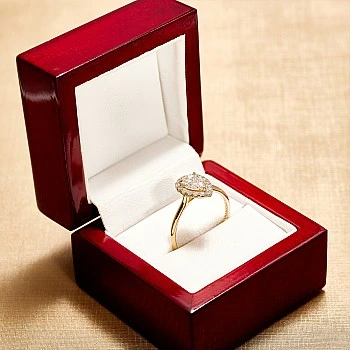 Inel de logodna Anturaj din Aur 18k sau Platina cu Diamant Para Certificat GIA 0.30ct sau 0.40ct - model i2989v2