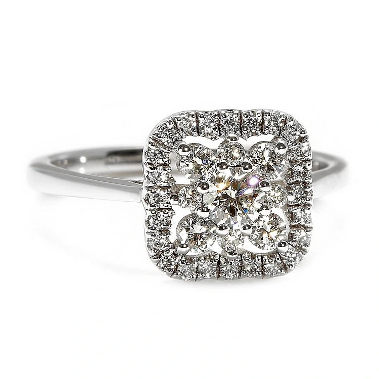 Inel de logodna din Aur 18k sau Platina cu Diamante - model i3017