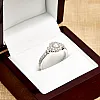 Inel de logodna din Aur 18k sau Platina cu Diamant Central Certificat GIA 0.30ct sau 0.40ct si Diamante secundare - model i3069