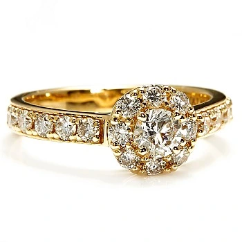 Inel de logodna din Aur 18k sau Platina cu Diamante Incolore - GIA 0.30ct sau 0.40ct - model i3923