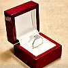 Inel de logodna Anturaj din Aur 18k sau Platina cu Diamant Emerald si Diamant Central Certificat GIA 0.50ct sau 0.70ct si Diamante secundare - model i4701