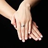 Inel de logodna din Aur 18k sau Platina cu Diamant Albastru si Diamante - model i590