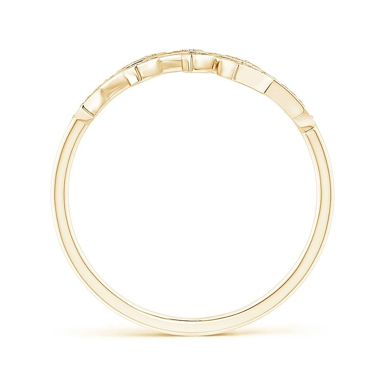 Inel Frunze din Aur sau Platina cu Diamante Naturale - model i344