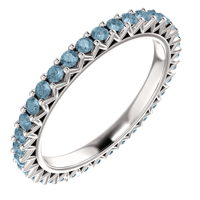 Inel Cadou din Aur sau Platina cu Diamante Albastre - model i123391