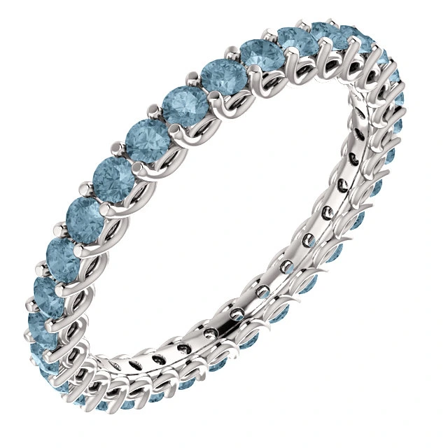 Inel Cadou din Aur sau Platina cu Diamante Albastre - model i123593