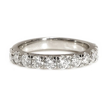 Inel Cadou Semi-Eternity din Platina cu Diamante Incolore - model FM4-7PT