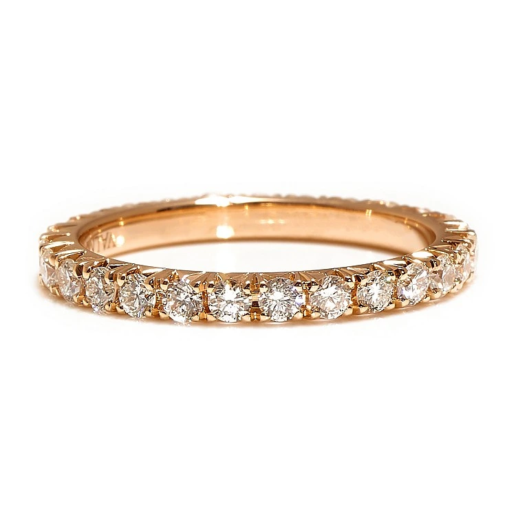 Inel Cadou Eternity din Aur cu Diamante Incolore - model FM52