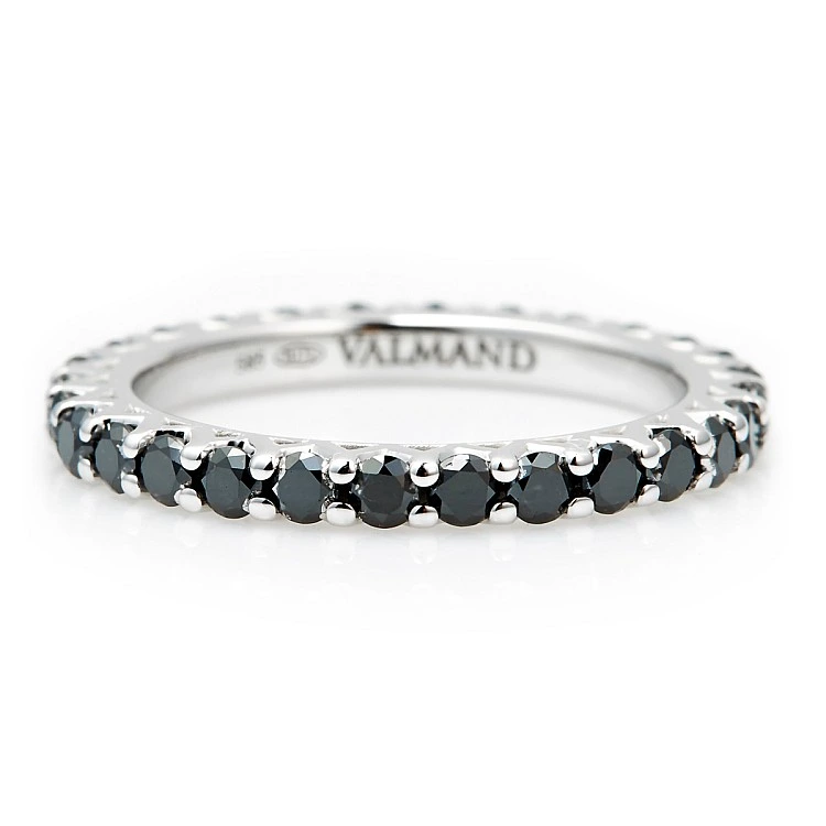 Inel Cadou din Aur cu Diamante Negre - model i033