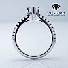 Inel de Logodna din Aur 18k sau Platina cu Diamant Marquise Certificat GIA 1.00ct - model i1050