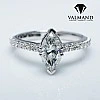 Inel de Logodna Modern din Aur 18k sau Platina cu Diamant Central Marquise GIA 0.50ct sau 0.70ct - model i1050