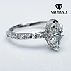 Inel de Logodna din Aur 18k sau Platina cu Diamant Marquise Certificat GIA 1.00ct - model i1050