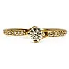 Inel de logodna SideStone din Aur 18k cu Diamant Briliant certificat GIA - model i122358