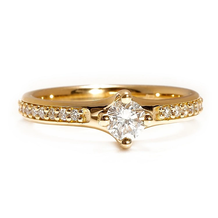 Inel de logodna din Aur 18k cu Diamant Briliant certificat GIA - model i122392