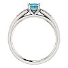 Inel de logodna din Aur 18k sau Platina cu Diamant Albastru - model i122395