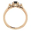 Inel de logodna din Aur 18k sau Platina cu Diamant Negru si Diamante - model i122513