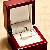 Inel de logodna din Aur 18k sau Platina cu Diamant Negru si Diamante Incolore - model i123001