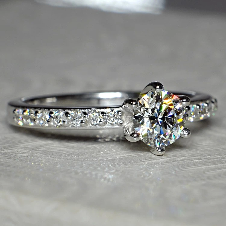 Inel de logodna din Aur cu Diamante - GIA 0.30ct - 0.40ct - model i504