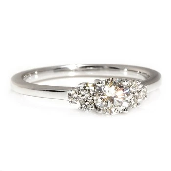 Inel de logodna din Aur 18k sau Platina cu Diamant Central Certificat GIA 0.30ct sau 0.40ct si Diamante secundare - model i71604