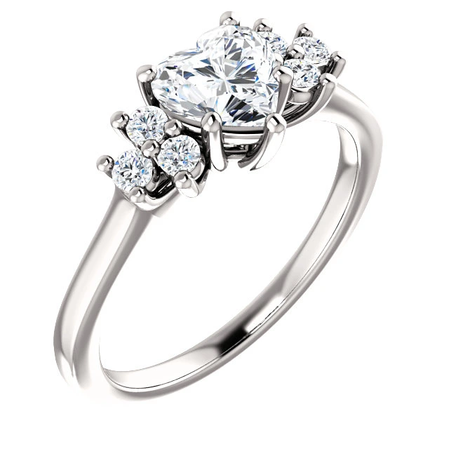 Inel de logodna din Aur 18k sau Platina cu Diamant Central Certificat GIA 0.30ct sau 0.40ct si Diamante secundare - model i71604